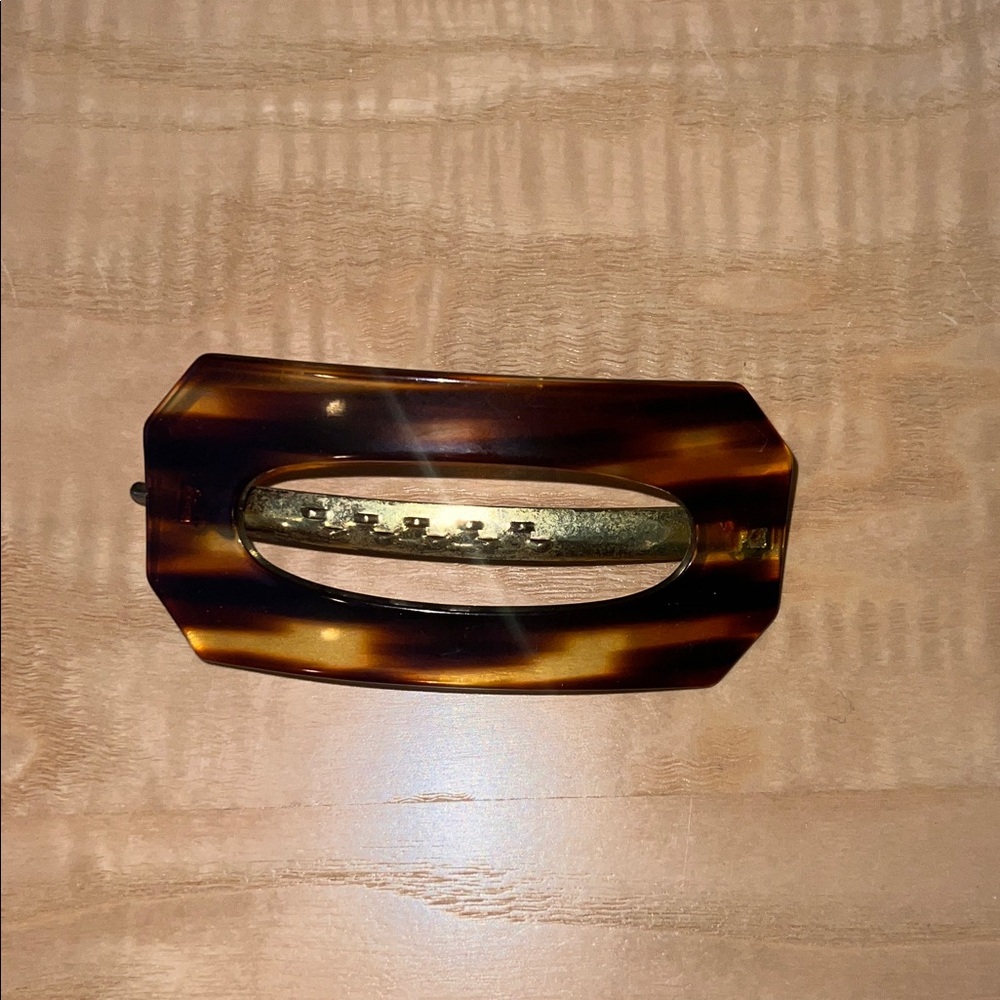 Elegant Vintage Tortoise Shell Hair Clip